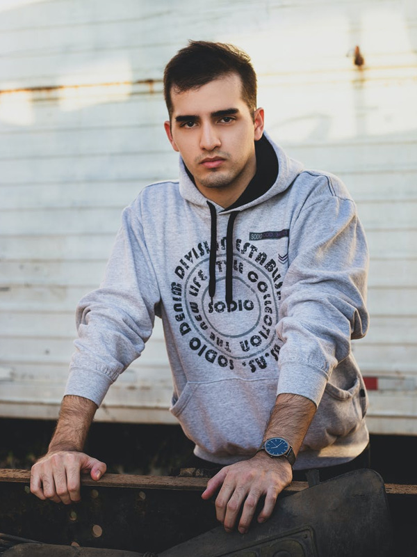 Regular Fit Men's Hoodie Sweatshirt 10049748